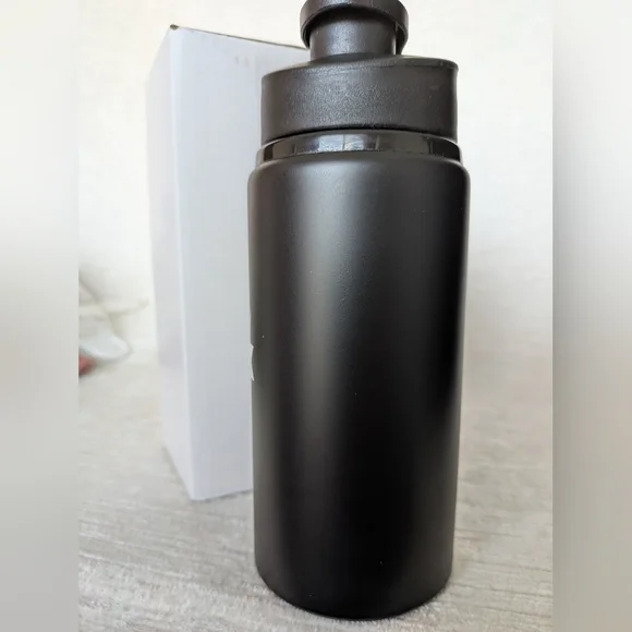 Metal Water Bottle 16oz Black Nurse Themed Black Flip Lid Never Used - Picture 3 of 11